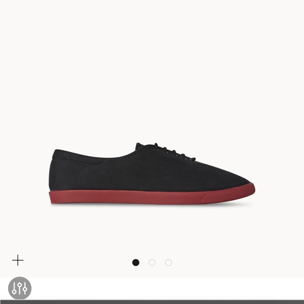 Never worn brand new black canvas sneaker from the row